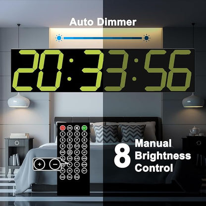 CHKOSDA Digital Wall Clock, Oversize Digital Clock - Image 3