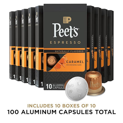 Peet's Coffee, Medium Roast Espresso Capsules, Compatible - Image 2