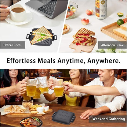 Microwave Sandwich Maker, Heat-Resistant Silicone Rubber Shell, Advanced - Image 5