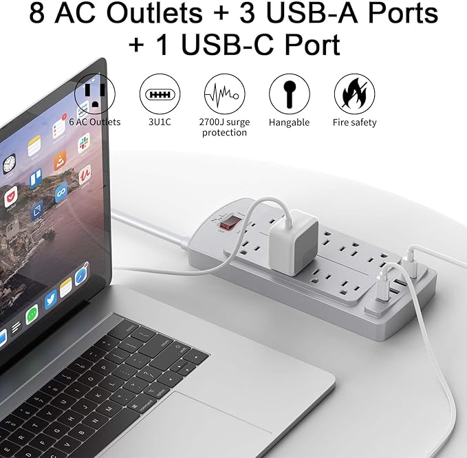 Surge Protector Power Strip - Image 2