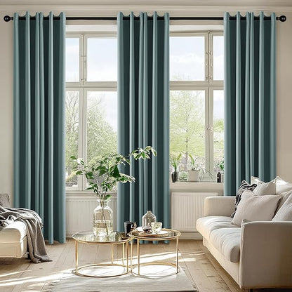 MIULEE Dusty Blue Blackout Curtains - Image 6