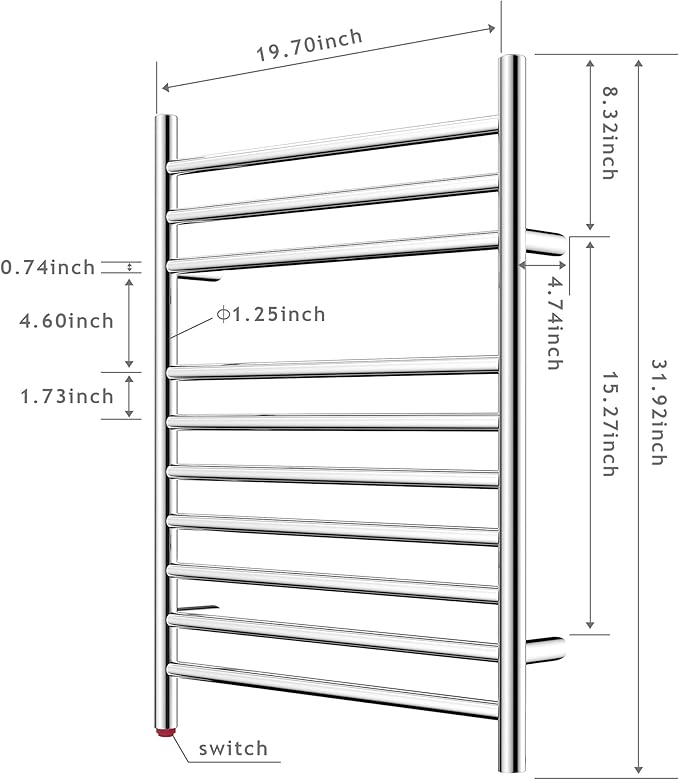HEATGENE Towel Warmer, Compact Electric Towel Warmer - Image 5