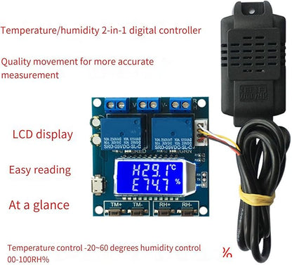 Double Output Digital Display Temperature Humidity Control Module Easy Read -20 - Image 4