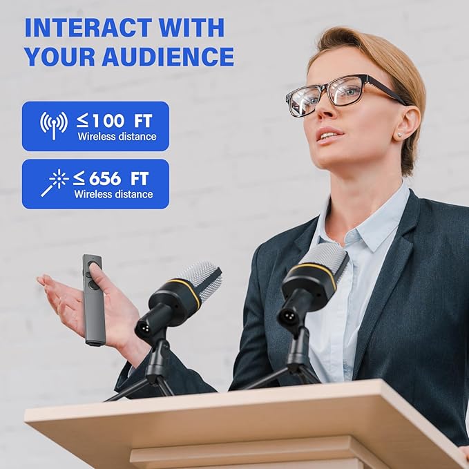 Presentation Clicker Wireless Presenter Remote Clicker, Clicker - Image 3