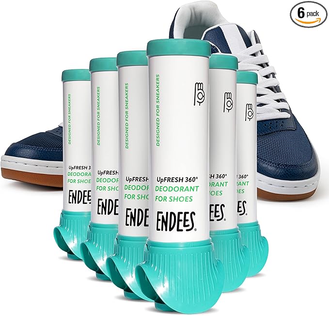 Endees UpFresh 360° Shoe Deodorizer Spray – 6 x 3.38 Fl Ozl I Foot Odor by endees