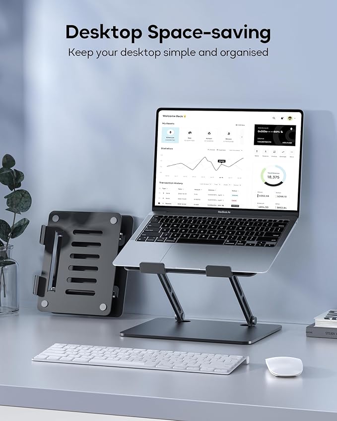 Adjustable Laptop Stand, Ergonomic Computer Stand - Image 4