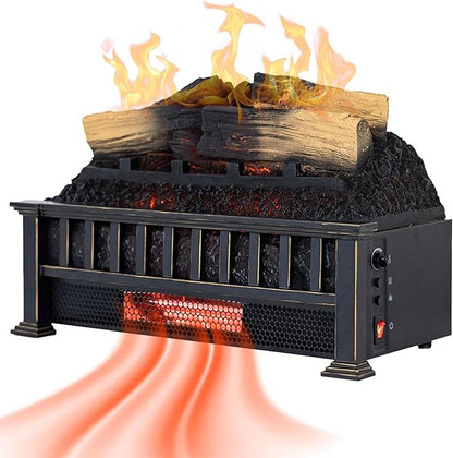 Country Living Electric Fireplace Logs, 20” LED Electric Fireplace Inserts by CountryLivingHearth