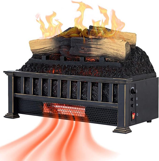 Country Living Electric Fireplace Logs, 20” LED Electric Fireplace Inserts by CountryLivingHearth