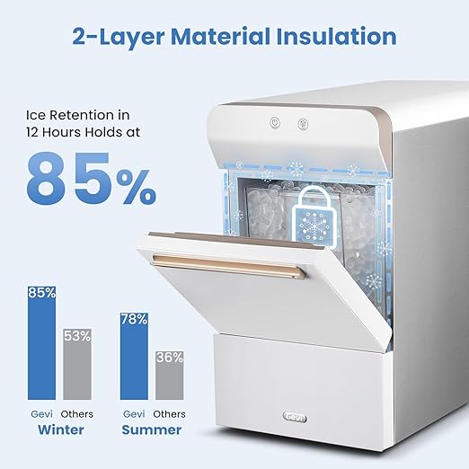 Gevi V2.0 Nugget Ice Maker, 38lbs/24H Countertop Pellet Ice Machine - Image 4