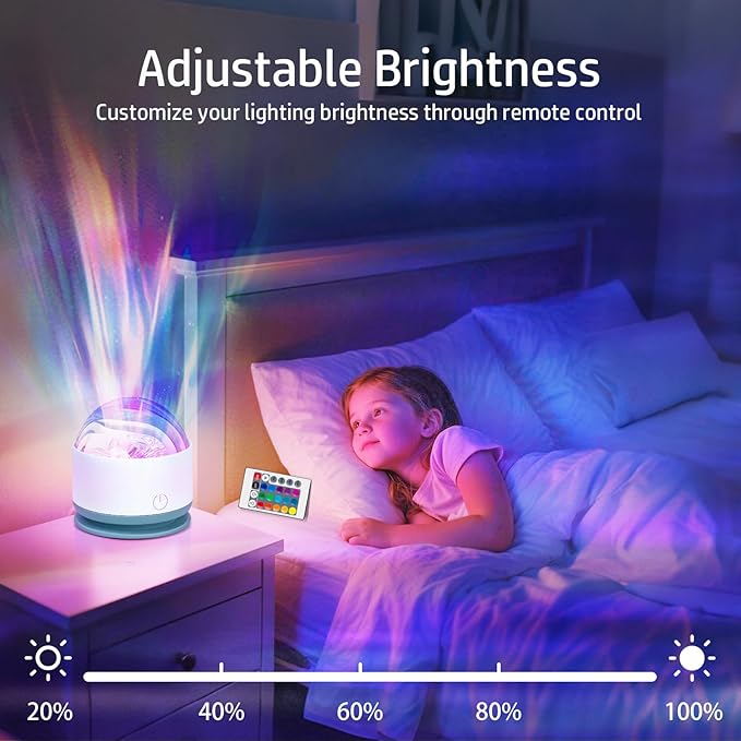 Northern Lights Projector, 2 Packs Rechargeable 16 Color Aurora Night Light - Image 4