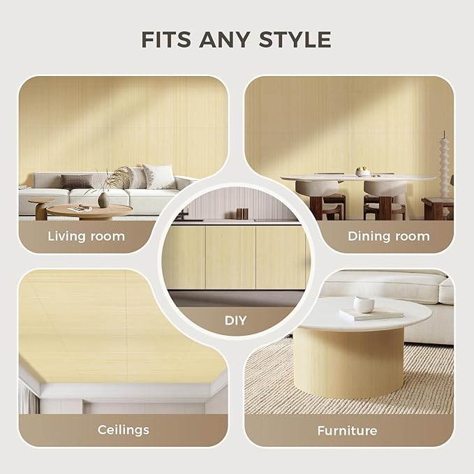 OUZUGIE 2 Pack 96x24 Inch Natural Bamboo Wall Panel – Raw Pole Wrap Paneling - Image 4