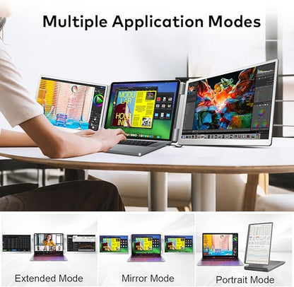 S7 Laptop Screen Extender, 14-inch Portable Travel Triple Monitor-Left Screen - Image 4