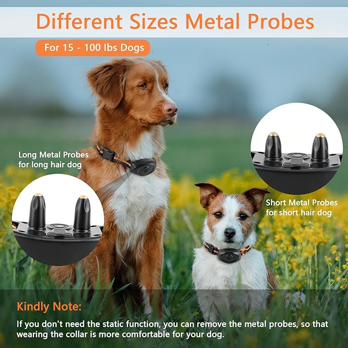 Dog Training Collar, IPX7 Waterproof Dog Shock Collar - Image 3