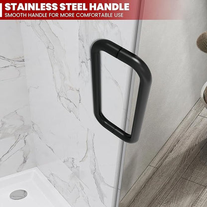 Bathroom Frameless Shower Door 30" W*72" H, 5/16" Clear Tempered Glass Hinged - Image 7