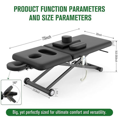 Electric Massage Table, Electric Lift Motor Height adjustable and Manual - Image 2