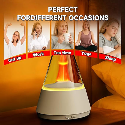 Essential Oil Diffuser, 7 Colors Flame Effect Aroma Humidifier - Image 7