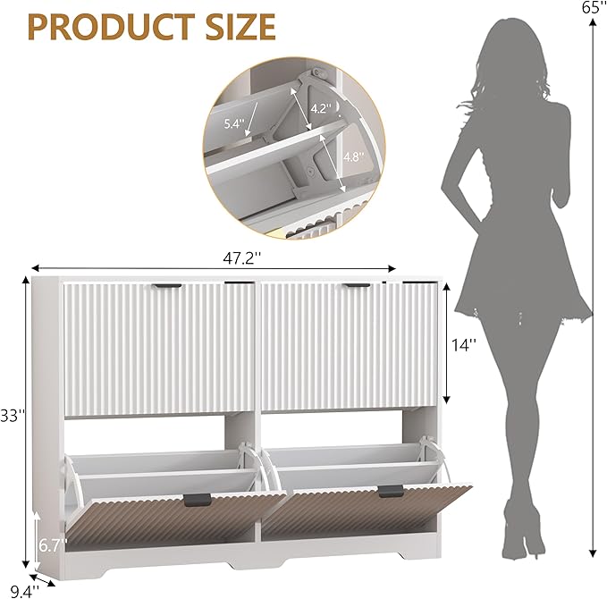 Shoe Cabinet Storage for Entryway - Image 2