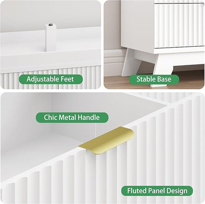 Fluted Dresser for Bedroom - Image 6