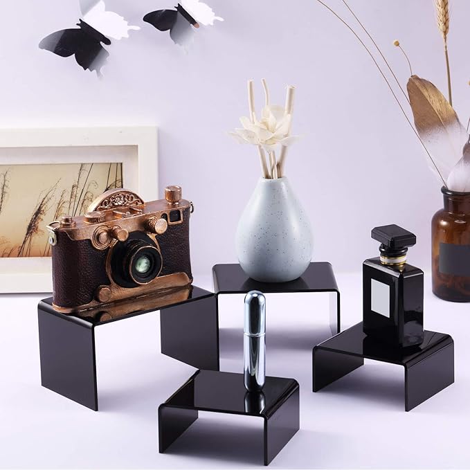 Chuangdi 2 Sets Acrylic Display Risers, Product Stand, Jewelry Display Riser - Image 5
