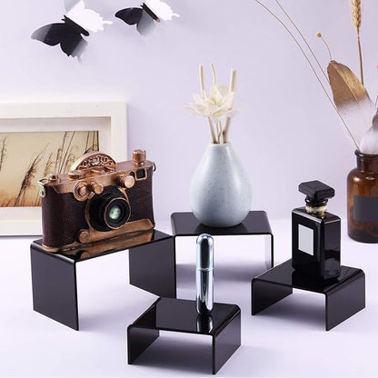 Chuangdi 2 Sets Acrylic Display Risers, Product Stand, Jewelry Display Riser - Image 5