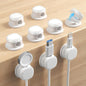 9 Pack Cord Organizer, Spring Cable Management, Adhesive Cute Cable Holder Clips by Funtin