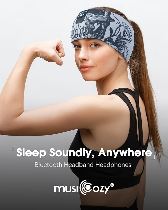 MUSICOZY Sleep Headphones Bluetooth Headband, Wireless Sleeping Headphones - Image 3