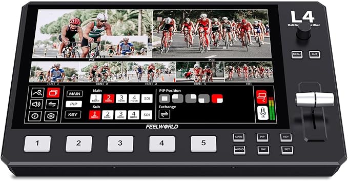 FEELWORLD L4 10.1 Inch Touch Screen Video Switcher 10.1 inch Touchscreen by Feelworld