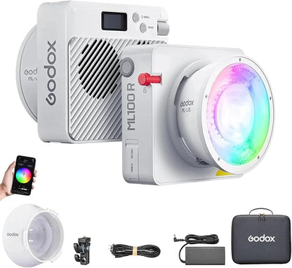 Godox ML100R RGB LED Video Light, 110W 1800K-1000K Full Color RGB LED COB by GODOX