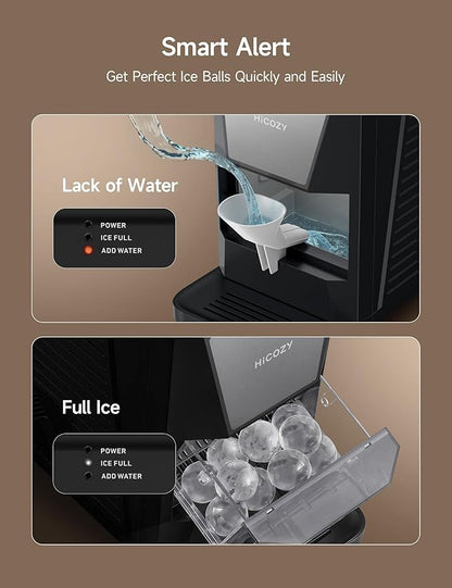 HiCOZY B1 Clear Ice Ball Maker Countertop, Sphere Ice Maker - Image 6