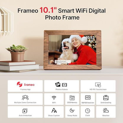 Frameo 10.1" Digital Picture Frame, Smart WiFi Digital Photo Frame - Image 8