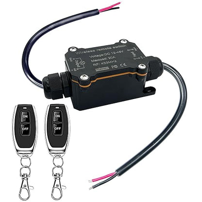 URANT Remote Control Switch, Waterproof Switch DC 12/24/48 Volts 20A, Wireless by Urant