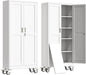 71" H Metal Garage Storage Cabinet, Rolling Tool Cabinet by erosoei