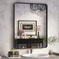 ISKM Black Framed Mirror for Bathroom 24" x 36" Decorative Rectangular Wall by ISKM-IStillKeepMovin