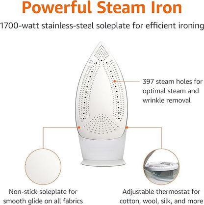 Amazon Basics Steam Iron for Clothes - Image 2