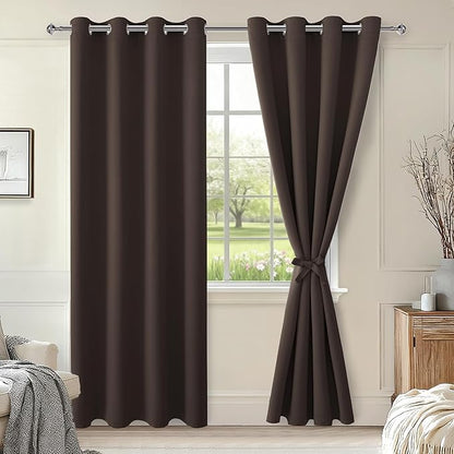 Hiasan Blackout Curtains for Bedroom, 52 x 84 Inches Long by Hiasan
