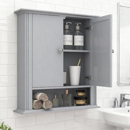 Wall Mounted Bathroom Cabinet Wooden Storage Cabinet - Image 8
