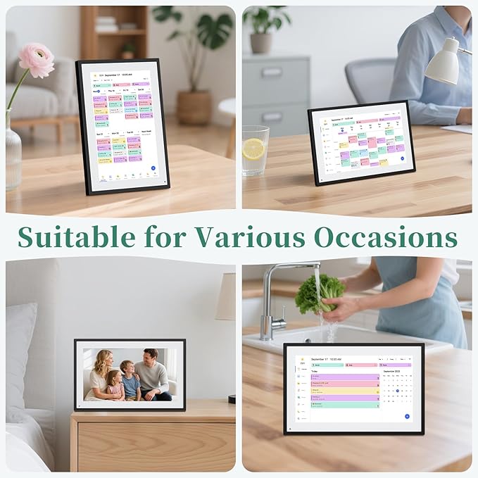 Smart Digital Calendar, 10.1" HD Smart Touch Screen Home Interactive Electron - Image 8