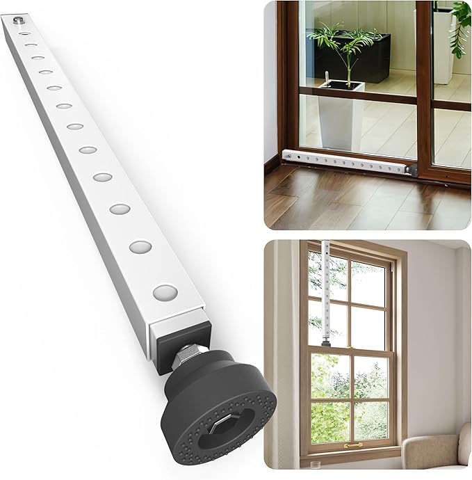 Gadgetzan Window Security Bar, 17-33 inch Adjustable Sliding Door Security Bar by Ourproductsarededicatedtobringingyouconvenience