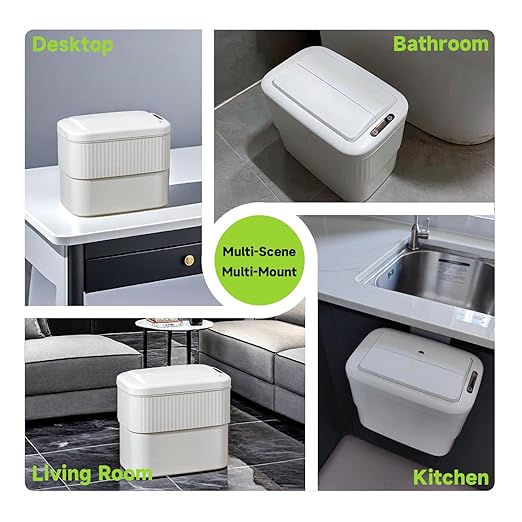 Sensor Hanging Trash Can with Lid 2.5 Gallon, Motion Sensor Garbage Can - Image 9