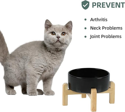 Ceramic Raised Dog and Cat Bowl Set, 2 Heights Elevated Stand, Food and Water - Image 5