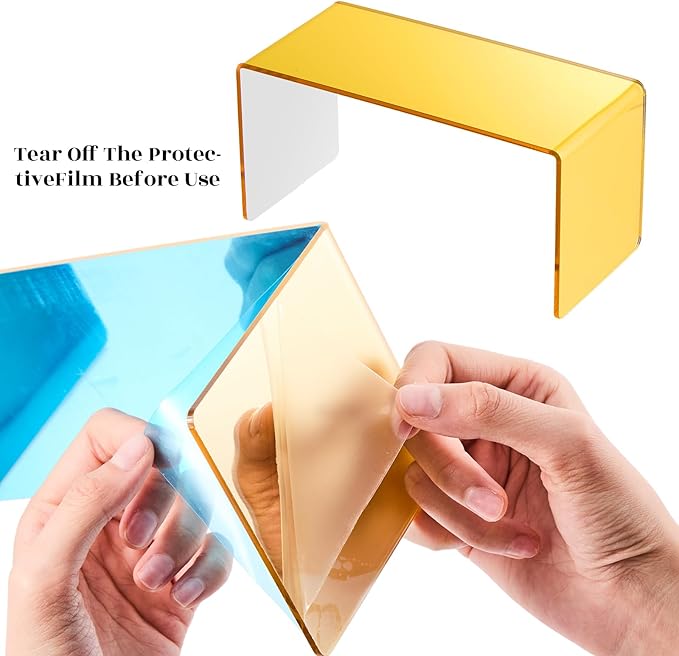 Chuangdi 2 Sets Acrylic Display Risers, Product Stand, Jewelry Display Riser - Image 3