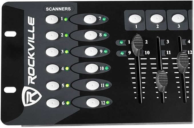 Rockville ROCKFORCE 192-Channel DMX Lighting Controller, Sound-Activated - Image 6