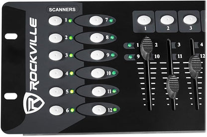 Rockville ROCKFORCE 192-Channel DMX Lighting Controller, Sound-Activated - Image 6