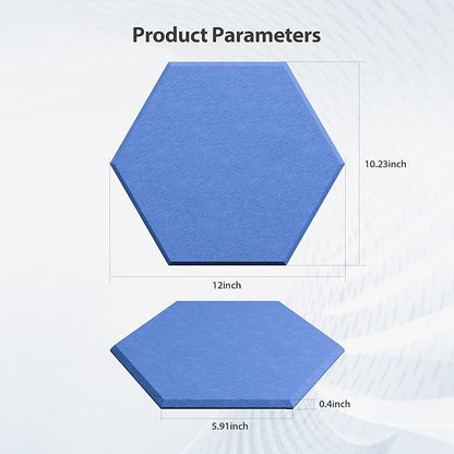 Amantech 12 Pack Acoustic Panels Self Adhesive Sound Proof Foam, High Density - Image 6