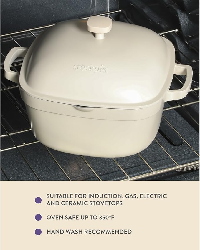 Crock-Pot Northvale Cast Aluminum Lightweight Durable 5.2 Quart Heavy Duty - Image 4