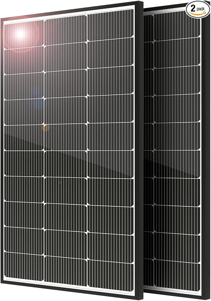 JJN 200 Watt Solar Panel, 25% High Coversion Rate Solar Module PV Charge by JJNSolar-YourCompleteSolarPowerPartner