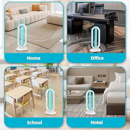 UV Light Sanitizer, 4-Speed Timing and Remote Control UVC Home Disinfection - Image 7