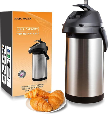 135 oz&4L Airpot Coffee Carafe Thermal by HAIUWOER