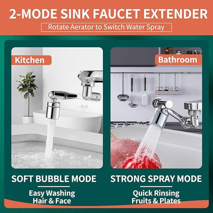 Patented CECEFIN 1080°Swivel Faucet-Extender Sink-Aerator - Image 5