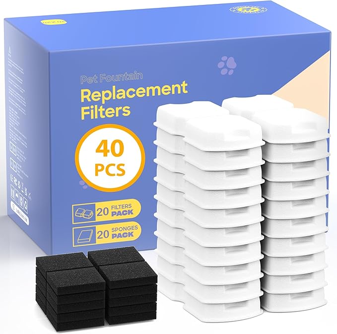 GIOTOHUN Filters for Cat Water Fountain: 40 Cat Water Fountains Filter by GIOTOHUNPetLife